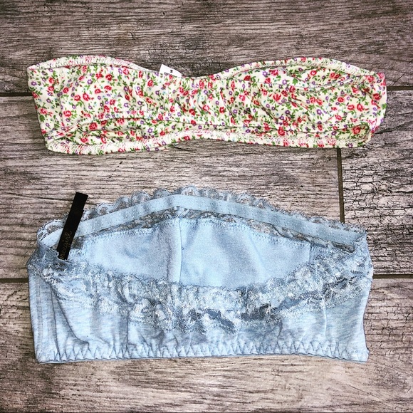 Two Small Bandeau Crop Tops - Picture 2 of 2